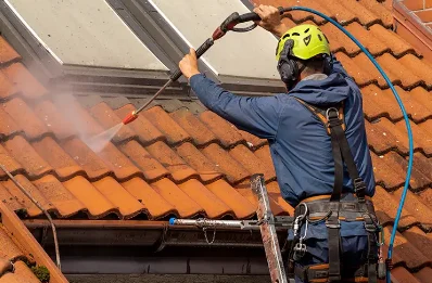 Démoussage et hydrofuge de toiture à Fléac